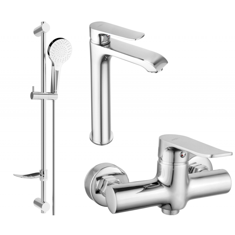 Mexen Pecos DF05 sprchová souprava, chrom - 72714DF05-00