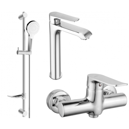 Mexen Pecos DF05 sprchová souprava, chrom - 72714DF05-00
