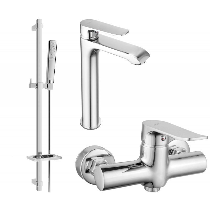 Mexen Pecos DQ72 sprchová sada, chrom - 72714DQ72-00