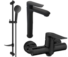 Mexen Pecos DF05 sprchový set, černý - 72714DF05-70