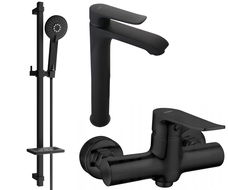 Mexen Pecos DQ40 sprchová sada, černá - 72714DQ40-70