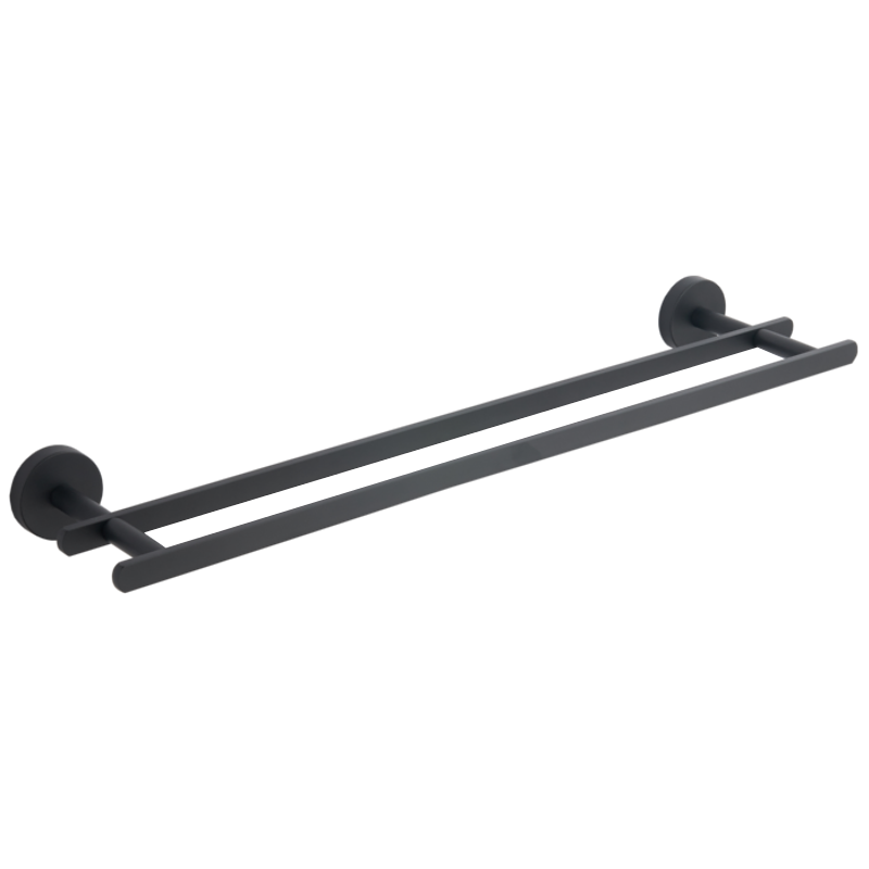 Mexen Loft dvojitý věšák na ručník, černý - 7012625-70