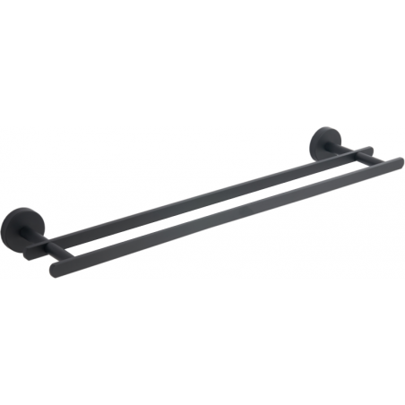 Mexen Loft dvojitý věšák na ručník, černý - 7012625-70