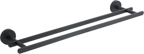 Mexen Loft dvojitý věšák na ručník, černý - 7012625-70