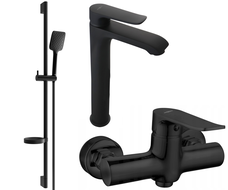 Mexen Pecos DS62 sprchová sada, černá - 72714DS62-70