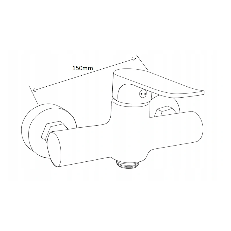 Mexen Pecos DS75 sprchová sada, černá - 72714DS75-70