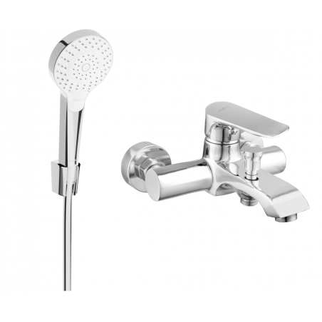 Mexen Pecos R05 vanová baterie se sprchovou sadou, chrom - 7273R05-00