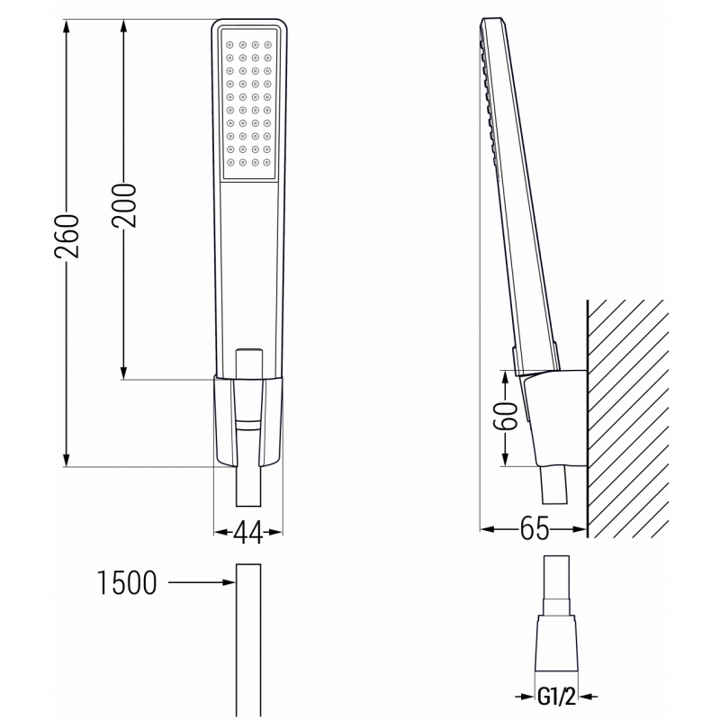 Mexen Pecos R72 baterie vanová se sprchovým setem, chrom - 7273R72-00