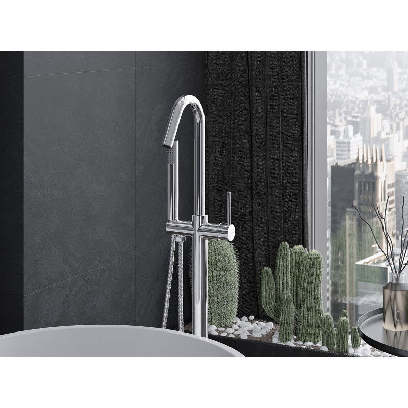 Mexen Gaja volně stojící vanová baterie, chrom - 75333-00