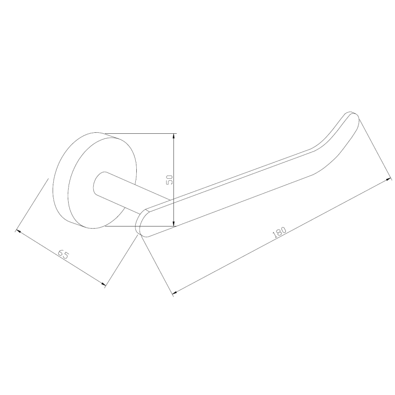 Mexen Loft držák na toaletní papír, černý - 7012633-70