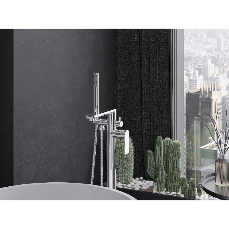 Mexen Leda volně stojící vanová baterie, chrom - 75633-00