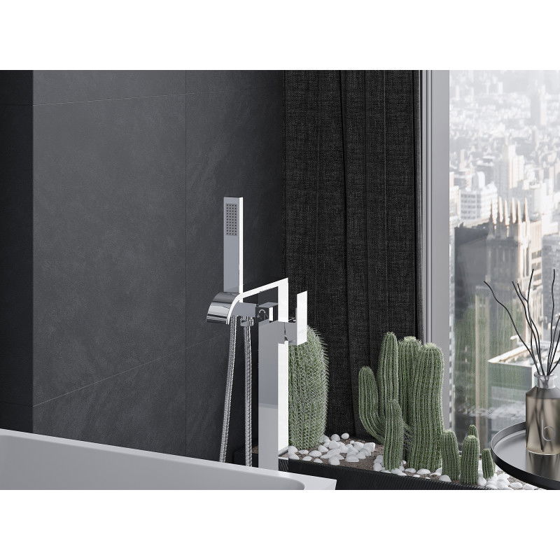 Mexen Lava volně stojící vanová baterie, chrom - 752433-00