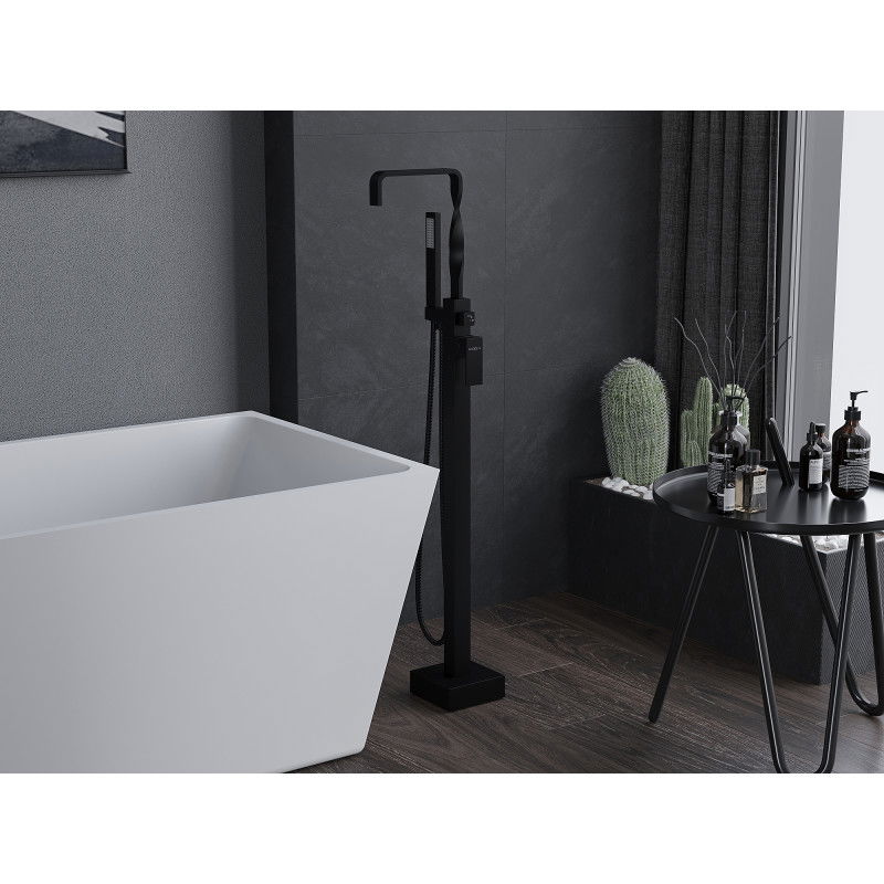 Mexen Avila volně stojící vanová baterie, černá - 75833-70