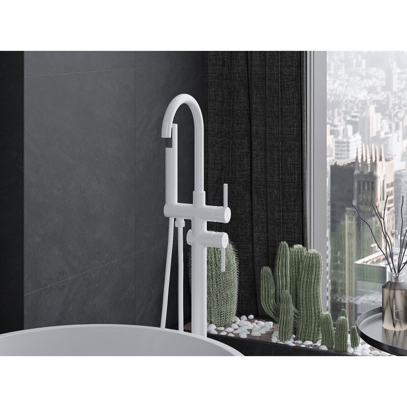 Mexen Alma volně stojící vanová baterie, bílá - 75033-20