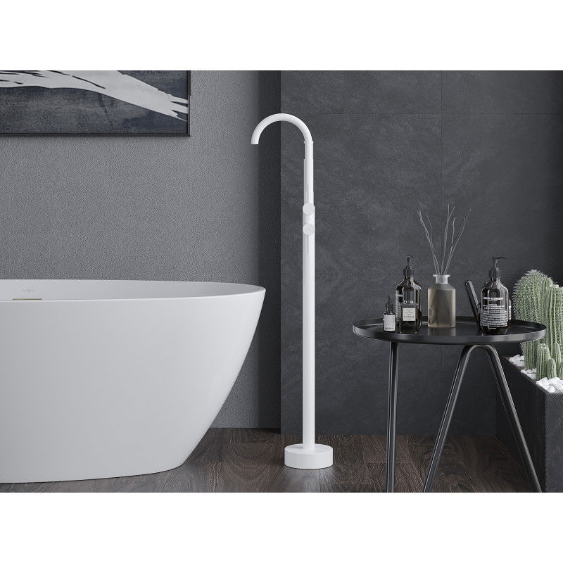 Mexen Alma volně stojící vanová baterie, bílá - 75033-20