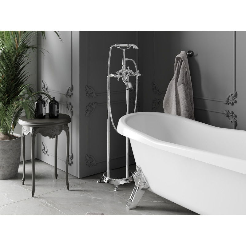 Mexen Retro volně stojící baterie vanová, chrom - 75933-00