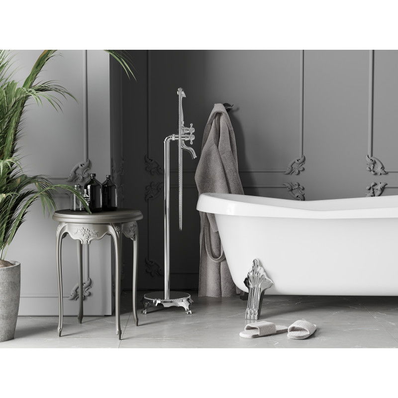 Mexen Retro volně stojící baterie vanová, chrom - 75933-00