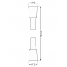 Mexen sprchová hadice 150 cm, kartáčovaná zbraň šedá - 79450-66