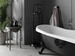 Mexen Retro volně stojící vanová baterie, černá - 75933-70