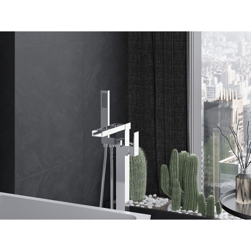 Mexen Algar volně stojící vanová baterie, chrom - 75733-00