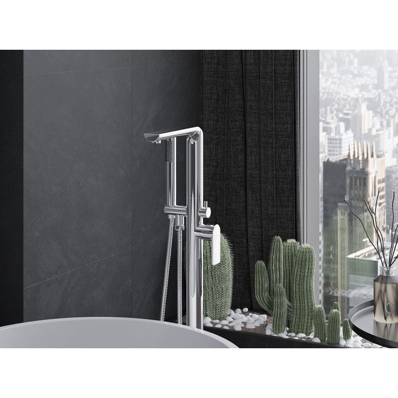 Mexen Roxy volně stojící vana, chrom - 75533-00