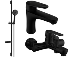 Mexen Kama DS75 sada do vany, černá - 72503DS75-70