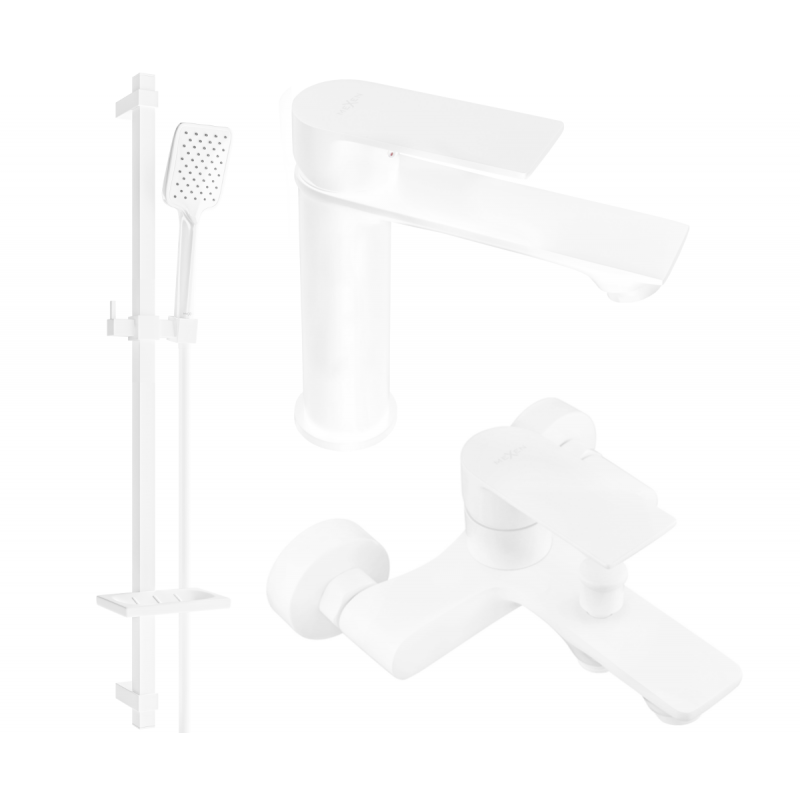 Mexen Royo DQ62 koupelnová sada, bílá - 72203DQ62-20