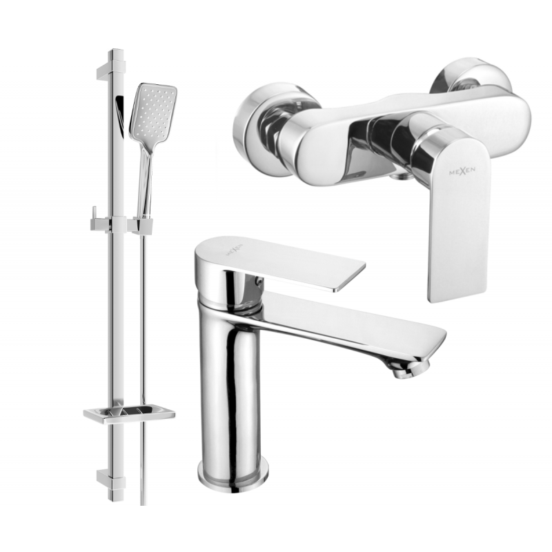 Mexen Royo DQ62 sprchová sada, chrom - 72204DQ62-00