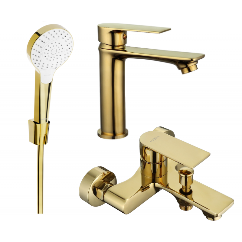 Mexen Royo R05 koupelnová sada, zlatá - 72203R05-50