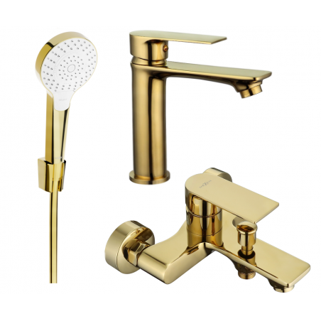 Mexen Royo R05 koupelnová sada, zlatá - 72203R05-50