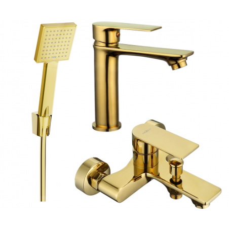 Mexen Royo R45 koupelnový set, zlatý - 72203R45-50