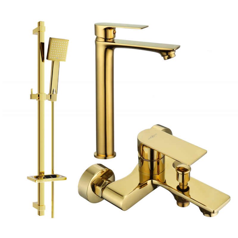 Mexen Royo DQ45 vana set, zlatý - 72213DQ45-50