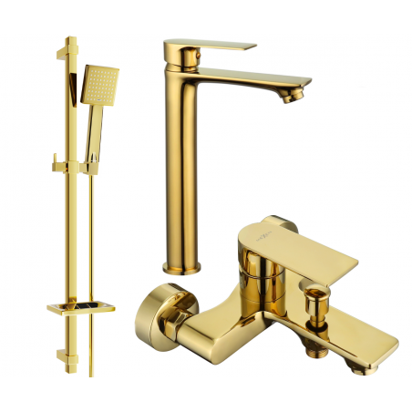 Mexen Royo DQ45 vana set, zlatý - 72213DQ45-50