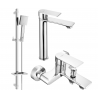 Mexen Royo DQ45 koupelnová souprava, chrom - 72213DQ45-00