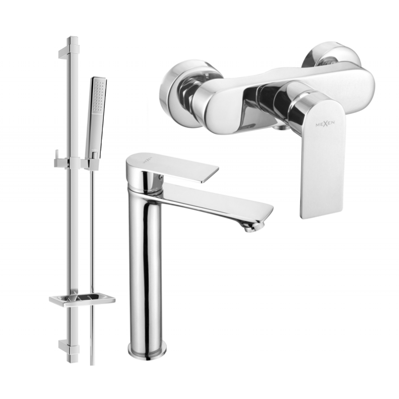 Mexen Royo DQ72 sprchová sada, chrom - 72214DQ72-00