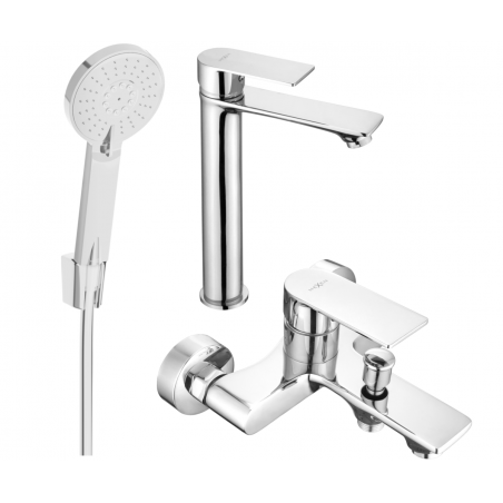 Mexen Royo R40 sada do vany, chrom - 72213R40-00