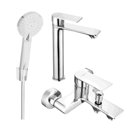 Mexen Royo R40 vanový set, chrom - 72213R40-00