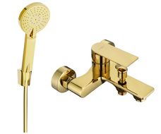 Mexen Royo R40 baterie vanová se sprchovým setem, zlatá - 7223R40-50