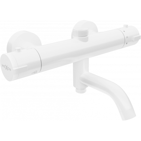 Mexen Kai termostatická vanová sprchová baterie, bílá - 77900-20
