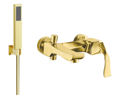 Mexen Estrella R02 vanová baterie se sprchovou sadou, zlatá - 7233R02-50