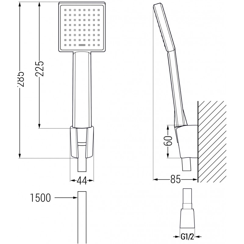 Mexen Mino R45 sada vanová, černá - 72403R45-70