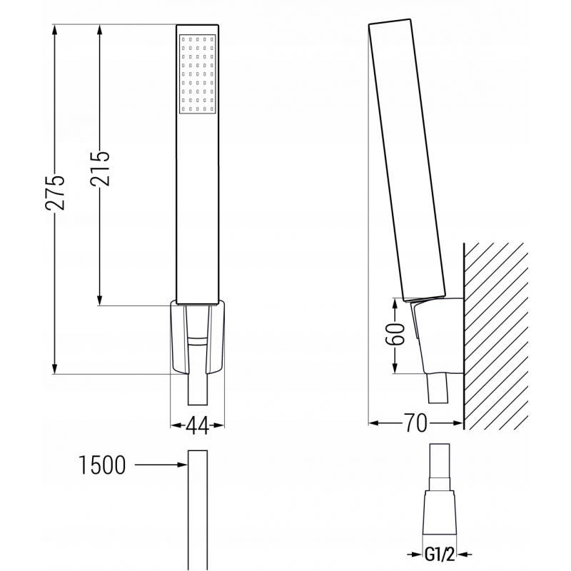Mexen Mino R77 vana set, černý - 72403R77-70