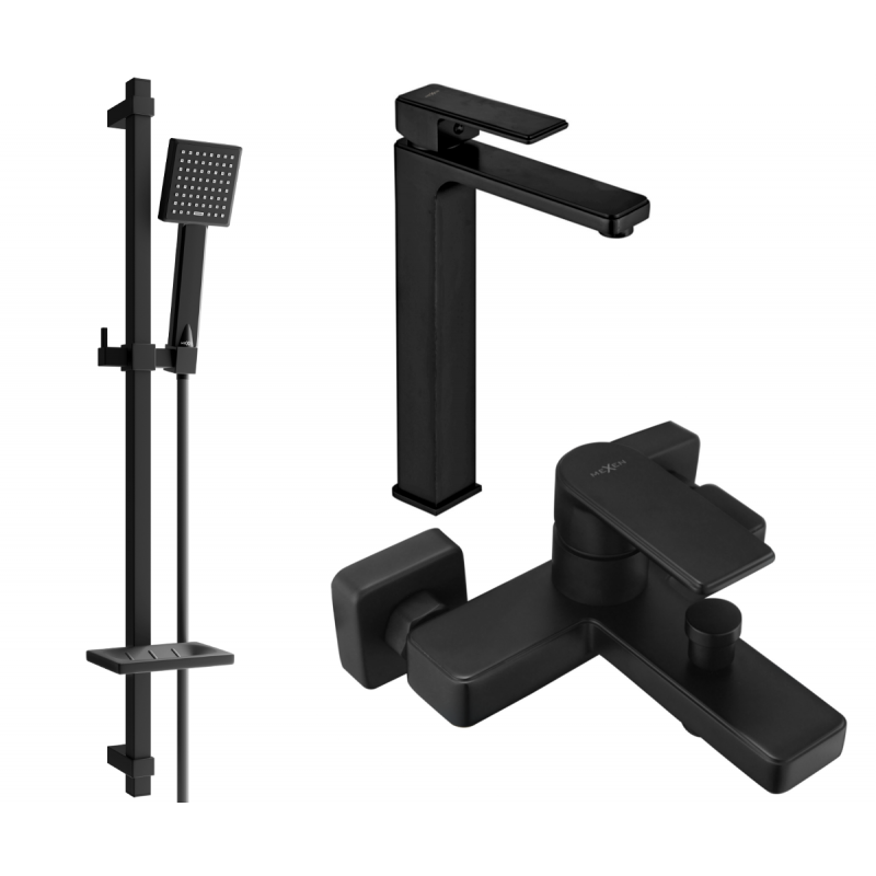 Mexen Mino DQ45 vana set, černý - 72413DQ45-70