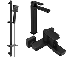 Mexen Mino DQ45 vana set, černý - 72413DQ45-70