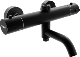 Mexen Kai termostatická vanová sprchová baterie, černá - 77900-70