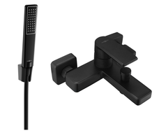 Mexen Mino R72 vanová baterie se sprchovým setem, černá - 7243R72-70