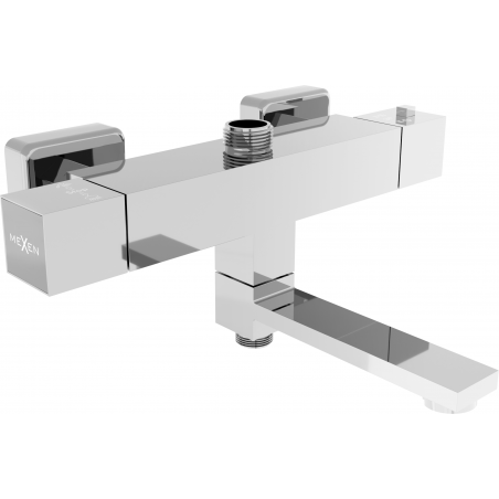 Mexen Cube termostatická vanovo-sprchová baterie, chrom - 77910-00