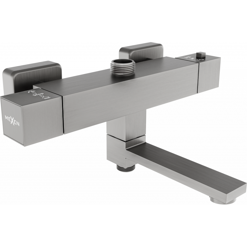 Mexen Cube termostatická vanovo-sprchová baterie, grafit - 77910-66