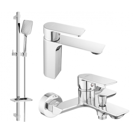 Mexen Alexa DQ62 koupelnový set, chrom - 71203DQ62-00