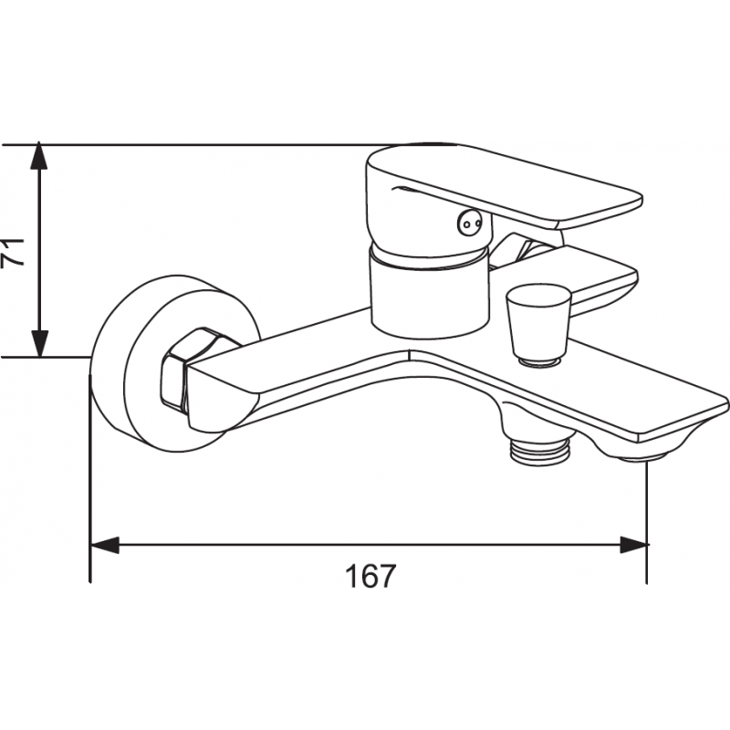 Mexen Alexa DQ62 koupelnový set, chrom - 71203DQ62-00